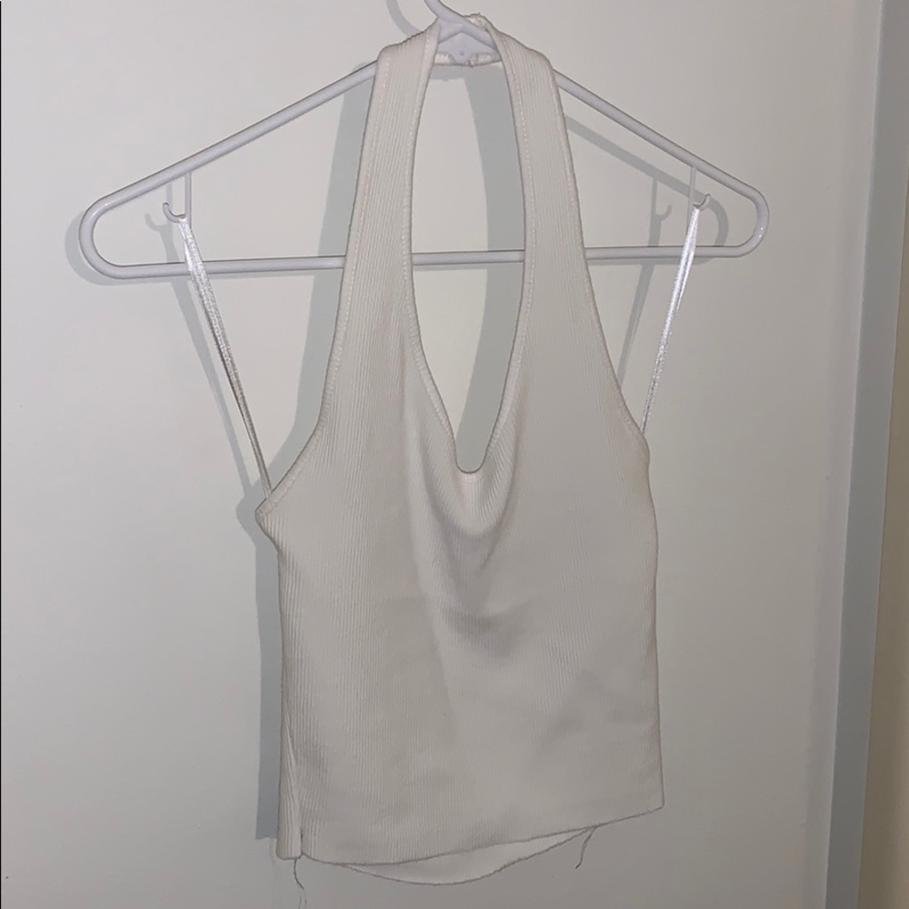 Topshop crop halter top